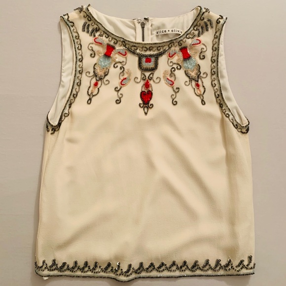 Alice + Olivia Tops - Alice+Olivia Silk Tank Top